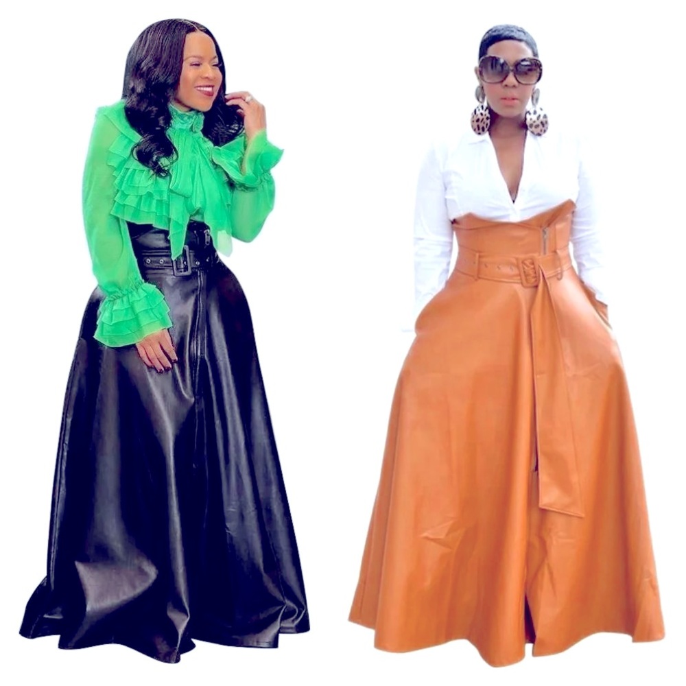 Full flair long “Swing” skirt
